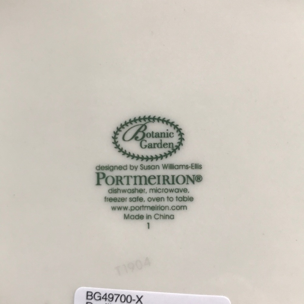 Portmeirion Botanical Gardens Deviled Egg dish NIB - Picture 7 of 8